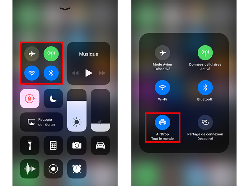 activer airdrop iphone