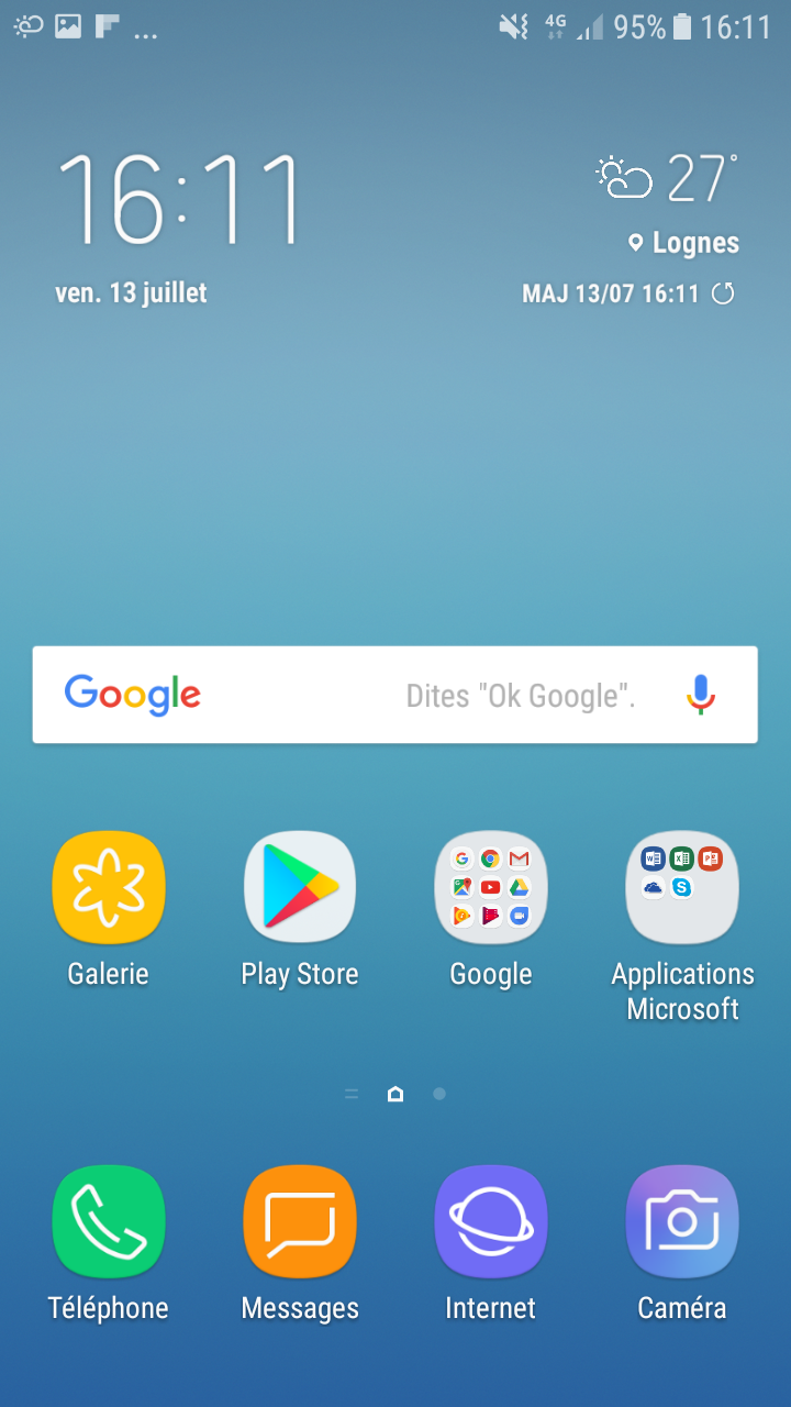 Menu PlayStore Android