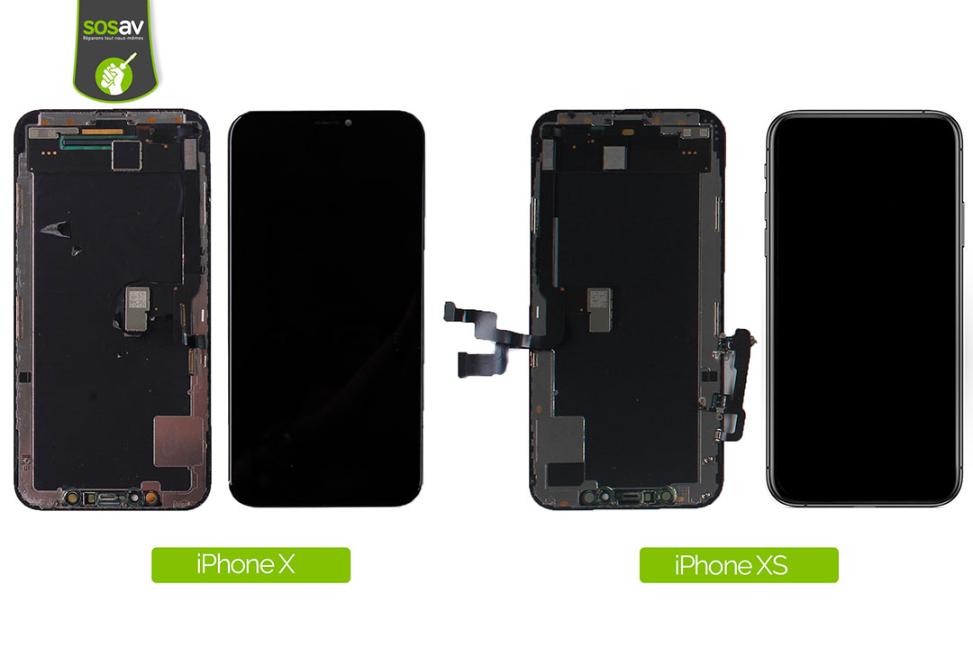 comparaison ecran iphone x et xs