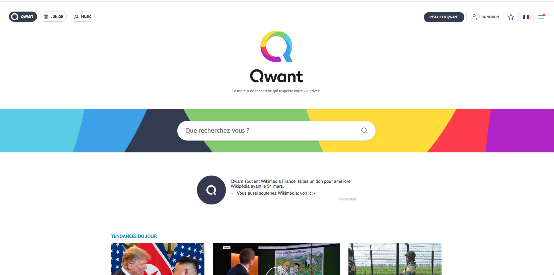 moteur de recherche Qwant