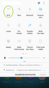 réseau WiFi android