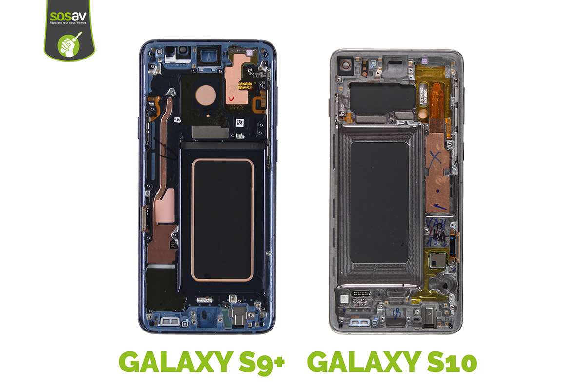 ecran galaxy s10 et galaxy s9