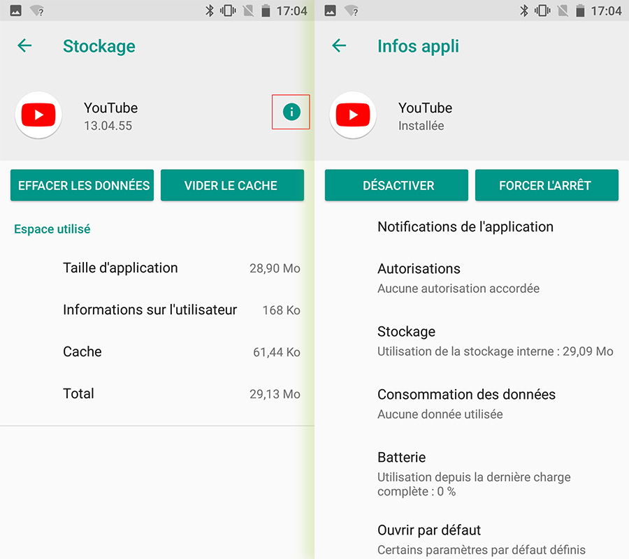 Forcer l'arrêt d'une application