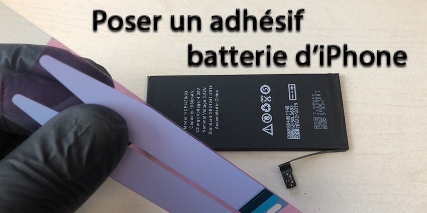 Comment poser un sticker batterie iPhone ?