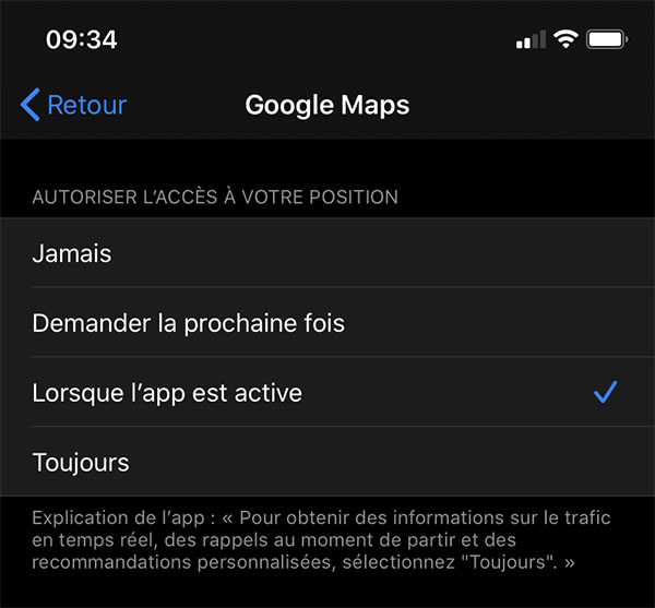 Géolocalisation Google Maps