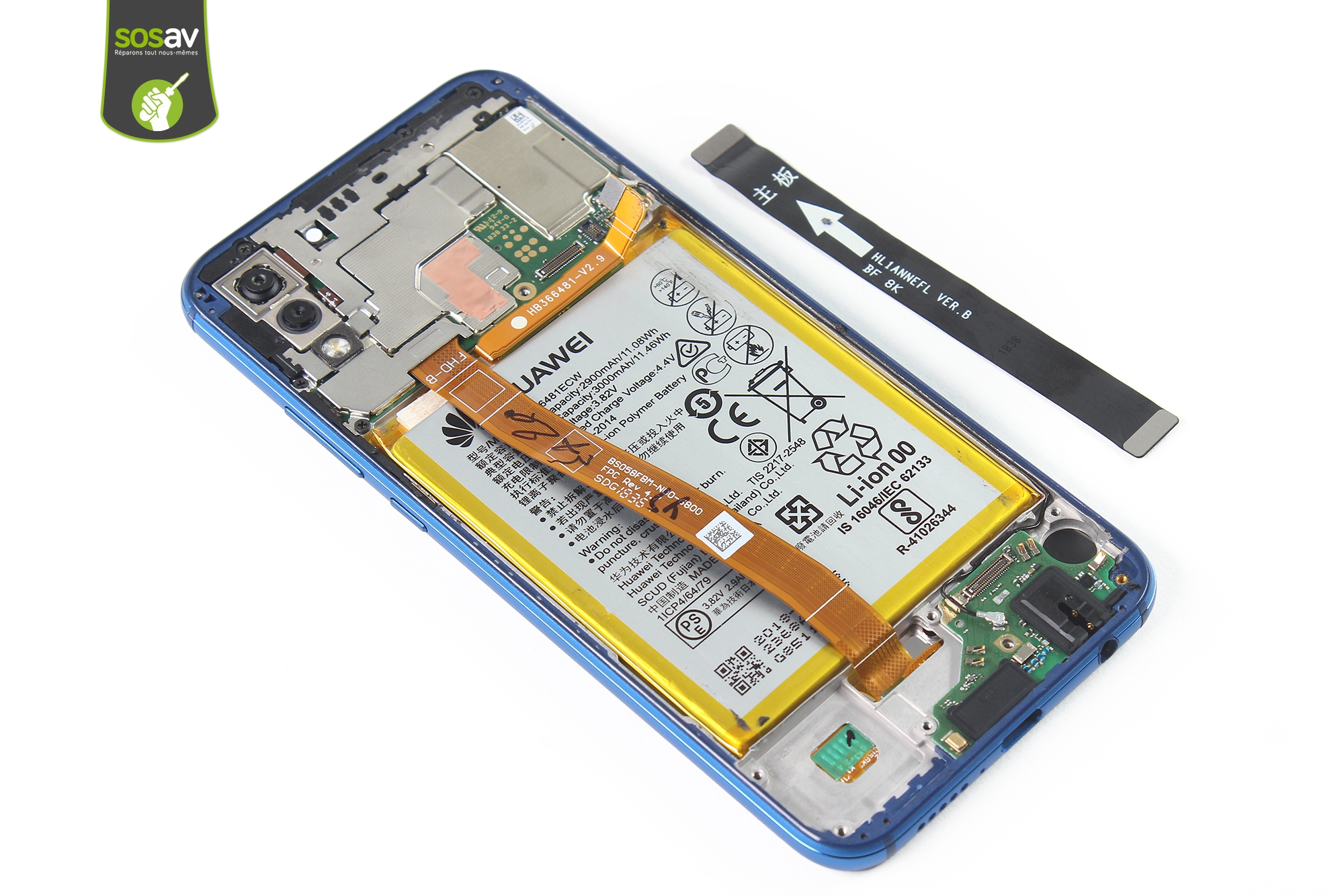 Connecteur De Port De Charge Pour Huawei P20 Lite - Kit De Remplacement Avec Tournevis Inclus