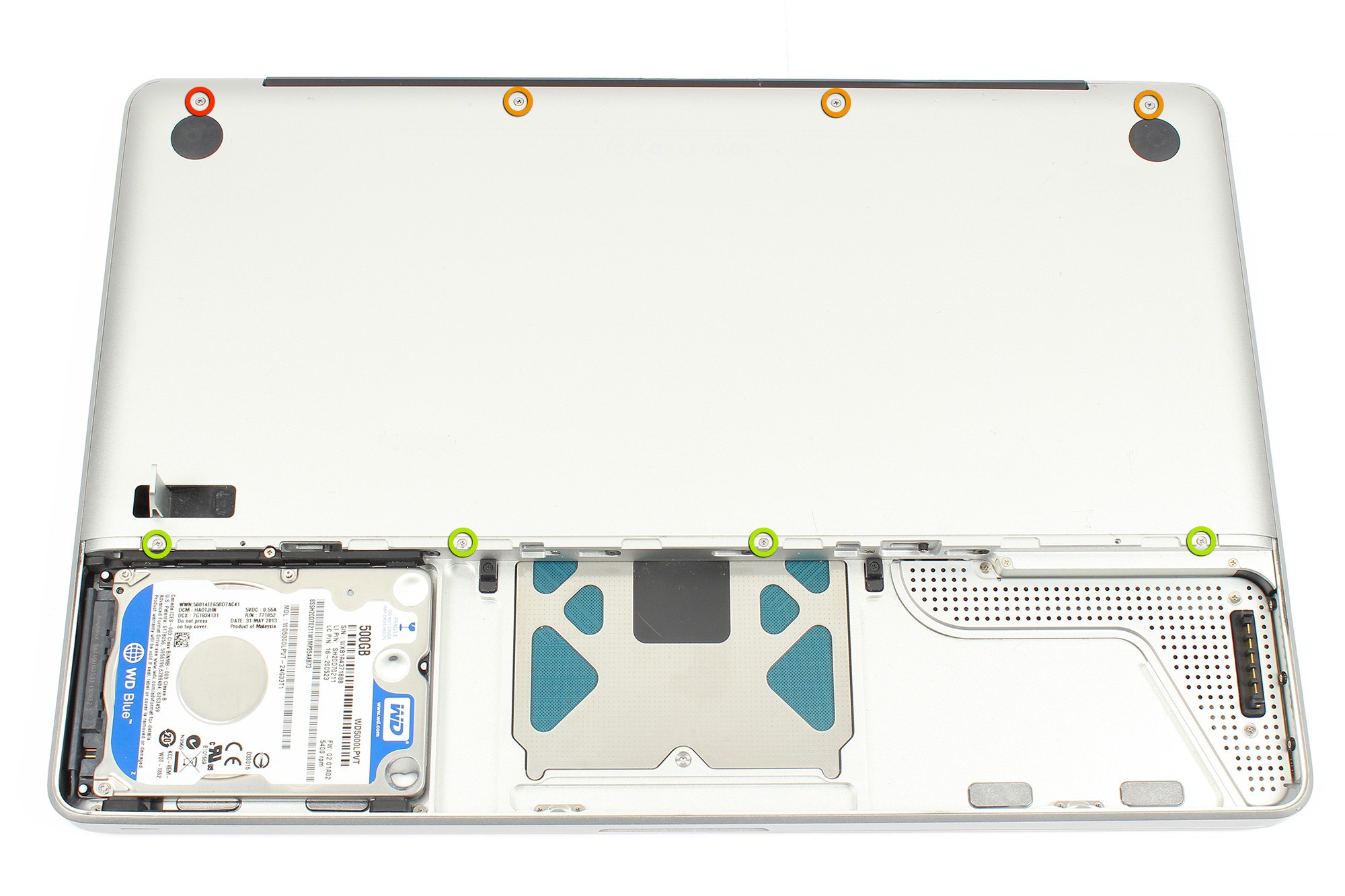 Remplacement du disque dur du MacBook Pro 13 Unibody Mid 2012