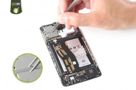 Guide photos remplacement nappe de liaison du connecteur de charge OnePlus 3 (Etape 10 - image 2)