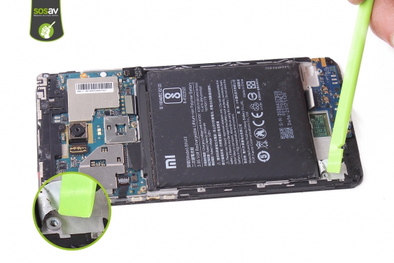 Guide photos remplacement nappe de liaison connecteur de charge Redmi Note 4X (Etape 17 - image 2)