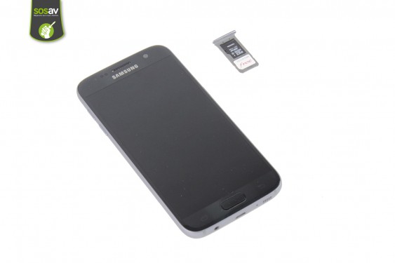 Guide photos remplacement carte microsd / sim Samsung Galaxy S7 (Etape 4 - image 1)