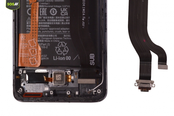 Guide photos remplacement connecteur de charge Xiaomi Mi 11 Ultra (Etape 12 - image 3)