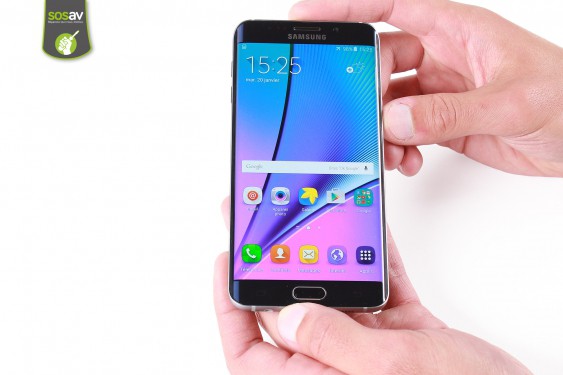 Guide photos remplacement carte mère Samsung Galaxy S6 Edge + (Etape 1 - image 1)