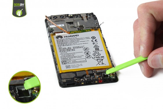 Guide photos remplacement connecteur de charge Huawei P9 (Etape 18 - image 1)