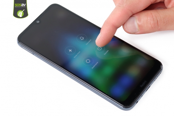 Guide photos remplacement face arrière / capteur d'empreinte Redmi Note 8T (Etape 1 - image 2)