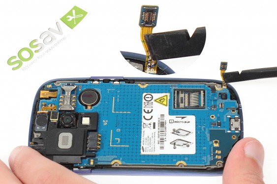 Guide photos remplacement bouton volume Samsung Galaxy S3 mini (Etape 7 - image 2)