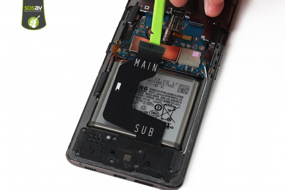 Guide photos remplacement nappe de liaison connecteur de charge Galaxy A80 (Etape 11 - image 4)