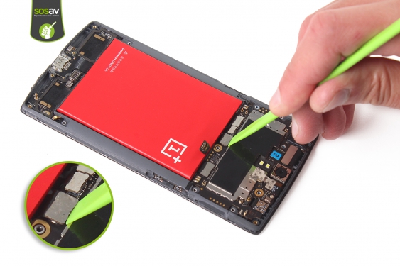 Guide photos remplacement haut-parleur interne OnePlus One (Etape 12 - image 3)