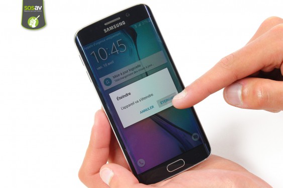 Guide photos remplacement bouton power Samsung Galaxy S6 Edge (Etape 1 - image 3)