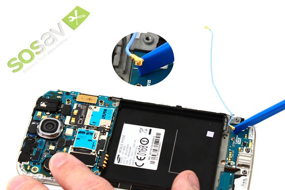 Guide photos remplacement lecteur sim + carte micro sd Samsung Galaxy S4 (Etape 10 - image 2)