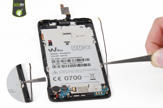 Guide photos remplacement câble d'interconnexion gsm Wiko Rainbow 4G (Etape 17 - image 2)