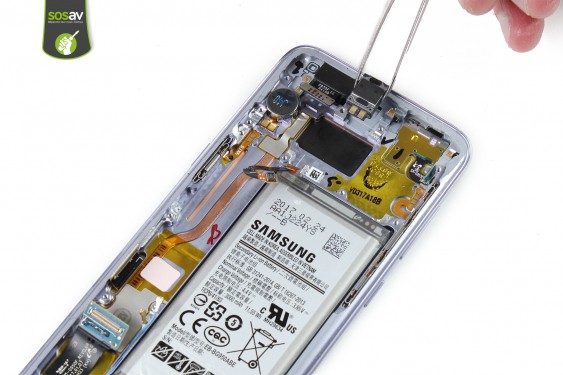 Guide photos remplacement haut-parleur interne Samsung Galaxy S8  (Etape 24 - image 2)