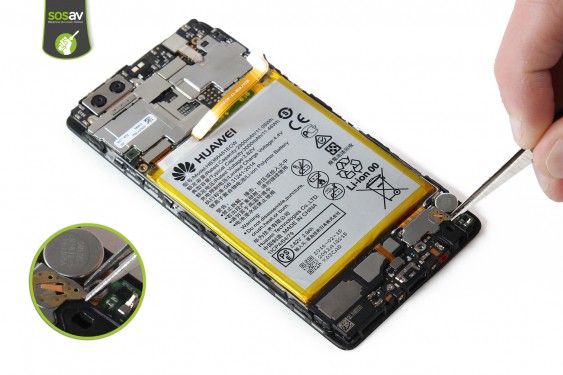 Guide photos remplacement connecteur de charge Huawei P9 (Etape 14 - image 2)