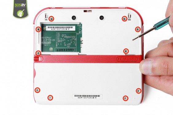 Guide photos remplacement elément plastique supérieur Nintendo 2DS (Etape 4 - image 1)