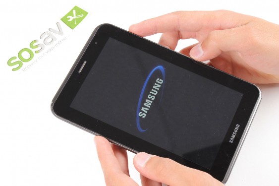 Guide photos remplacement haut-parleur externe droit Samsung Galaxy Tab 2 7" (Etape 1 - image 4)