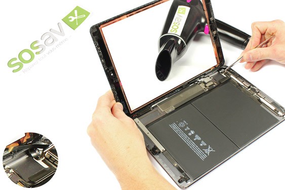 Guide photos remplacement vitre tactile iPad Air 1 WiFi (Etape 16 - image 3)