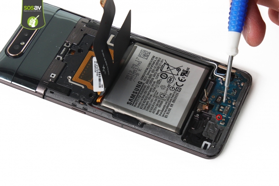 Guide photos remplacement connecteur de charge + lecteur sim Galaxy A80 (Etape 13 - image 1)