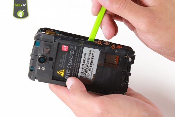 Guide photos remplacement nappe caméra avant / arrière, bouton power / volume HTC Titan (Etape 6 - image 2)