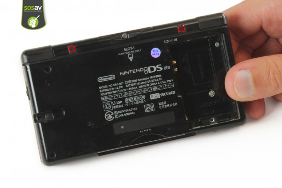 Guide photos remplacement coque arrière Nintendo DS Lite (Etape 7 - image 1)