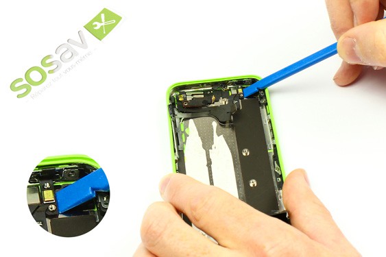Guide photos remplacement nappe power vibreur volume iPhone 5C (Etape 36 - image 1)