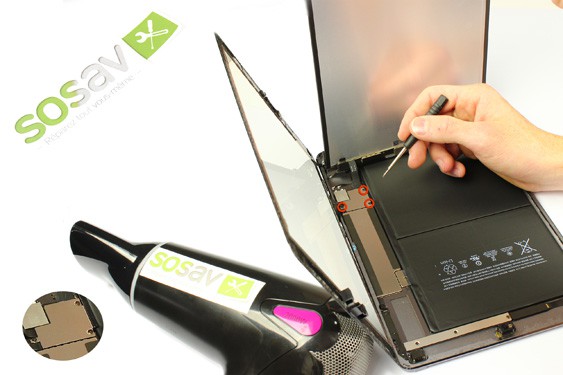 Guide photos remplacement vitre tactile iPad Air 1 WiFi (Etape 10 - image 1)