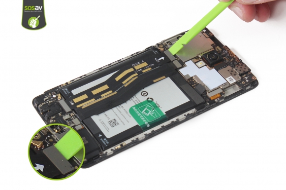 Guide photos remplacement nappe connecteur de charge OnePlus 3T (Etape 11 - image 1)