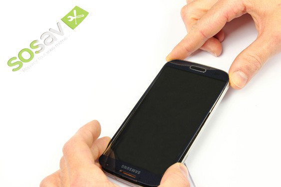 Guide photos remplacement sticker vitre Samsung Galaxy S4 (Etape 7 - image 2)
