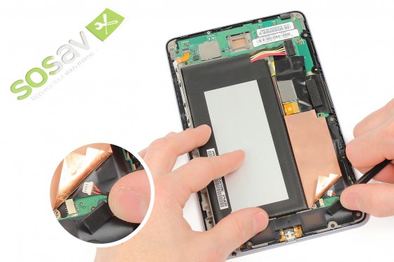 Guide photos remplacement connecteur de charge Nexus 7 1ère Génération (Etape 6 - image 3)
