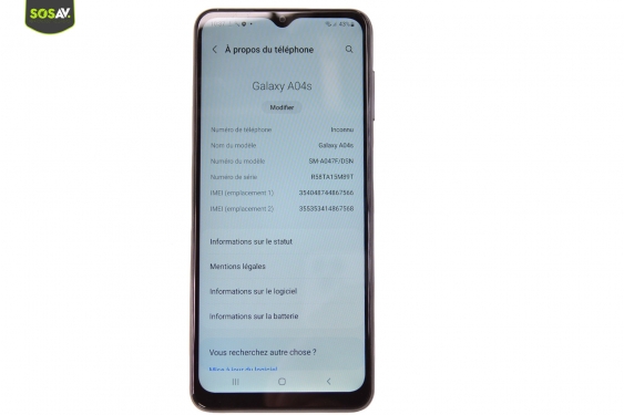 Guide photos remplacement caméras avant & arrière Galaxy A04s (Etape 1 - image 1)