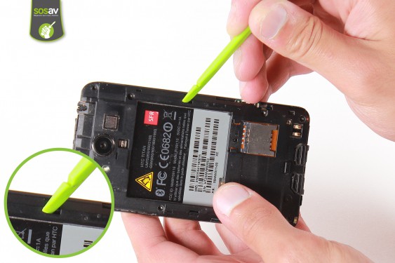 Guide photos remplacement câble d'interconnexion wifi HTC Titan (Etape 5 - image 3)