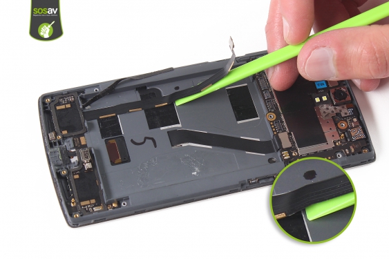 Guide photos remplacement nappe haut-parleur, micro & antenne OnePlus One (Etape 19 - image 1)