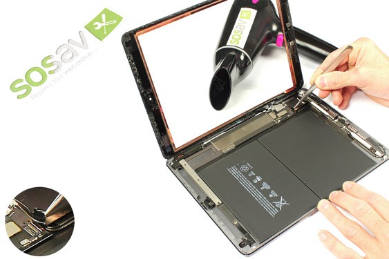 Guide photos remplacement vitre tactile iPad Air 1 WiFi (Etape 14 - image 3)