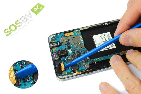 Guide photos remplacement prise jack + haut-parleur interne (Etape 9 - image 4)