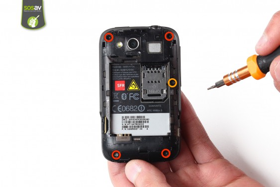 Guide photos remplacement ecran lcd HTC Wildfire S (Etape 7 - image 1)