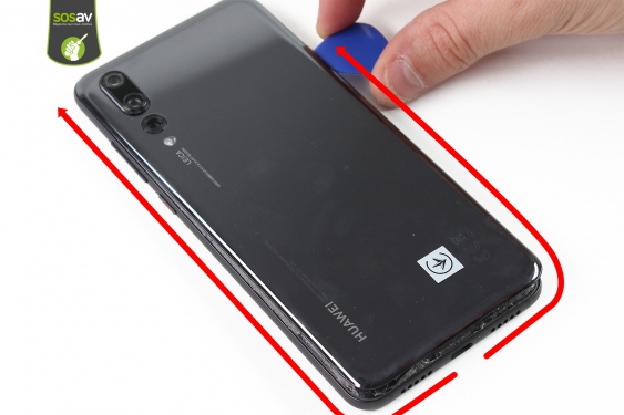 Guide photos remplacement façade arrière Huawei P20 Pro (Etape 5 - image 1)