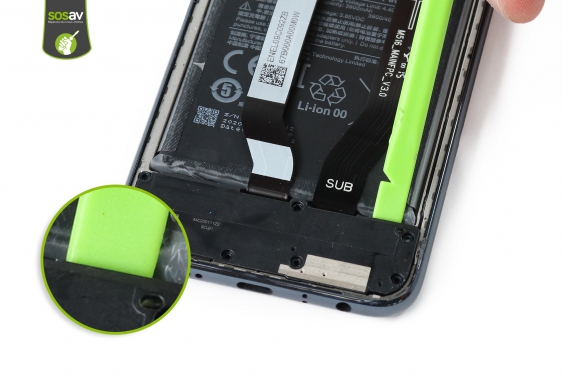 Guide photos remplacement nappe de liaison connecteur de charge Redmi Note 8T (Etape 10 - image 2)