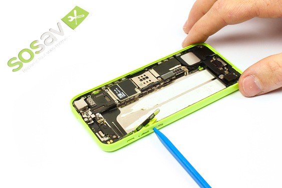 Guide photos remplacement bouton volume iPhone 5C (Etape 20 - image 2)