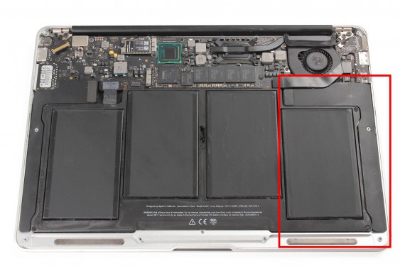 Guide photos remplacement haut-parleur gauche Macbook Air 13" mi-2011 EMC2469 (A1369) (Etape 4 - image 1)