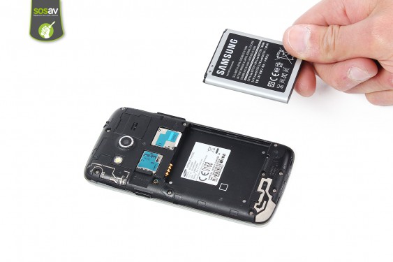 Guide photos remplacement lecteur carte sim et microsd Samsung Galaxy Core 4G (Etape 3 - image 4)