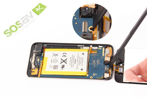 Guide photos remplacement nappe power volume iPod Touch 4e Gen (Etape 13 - image 1)