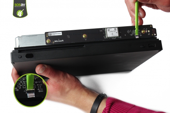 Guide photos remplacement câbles alimentation et données du lecteur optique Xbox One X (Etape 6 - image 2)